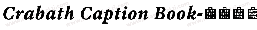Crabath Caption Book字体转换